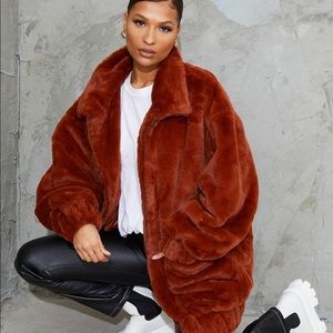 NWOT PLT Faux Fur Coat